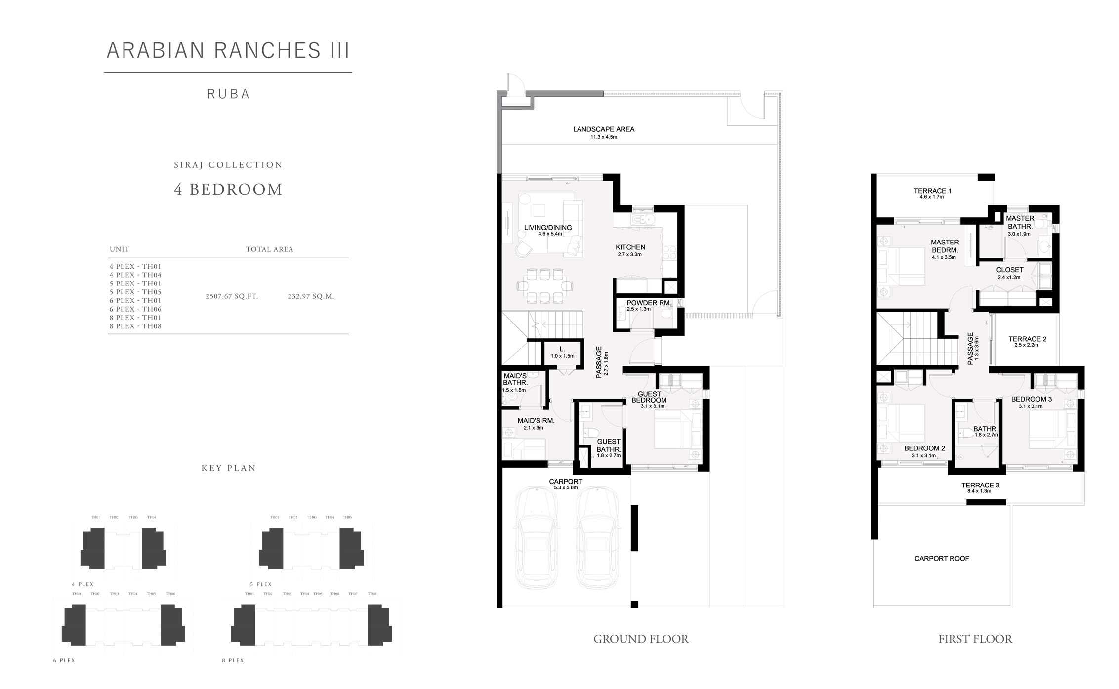 Siraj Collection 4 Bedroom, Size 2507 Sq Ft